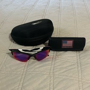 Oakley Custom Half Jacket Sunglasses (with Case and Cleaning Kit)